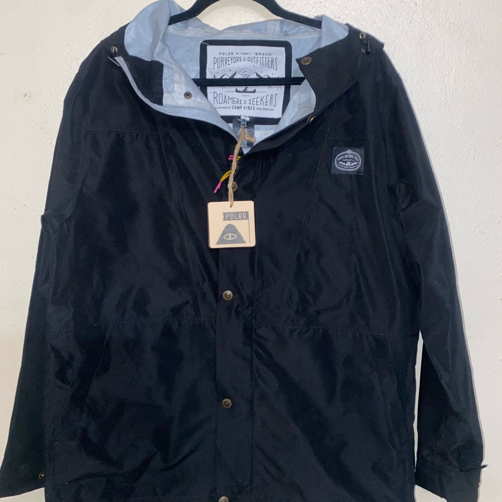 Poler rain jacket size medium lightweight new with tags